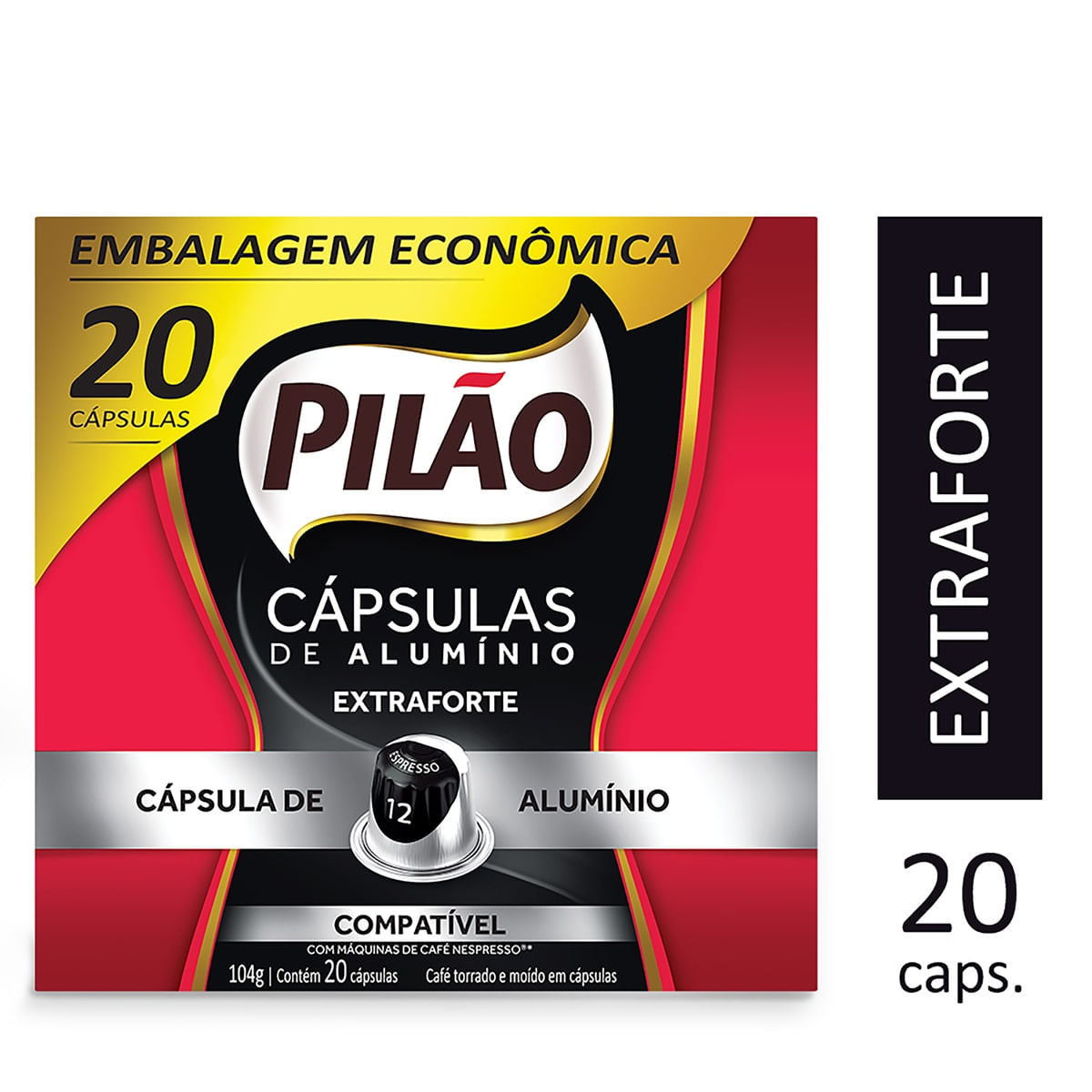 Café Pilão Cápsula Extraforte  20 unidades