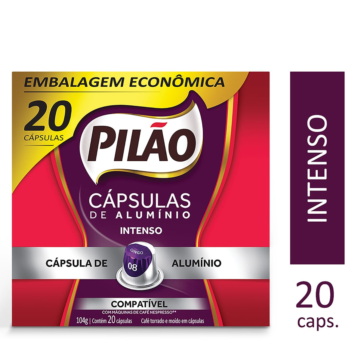 Café Pilão Cápsula Intenso  20 unidades