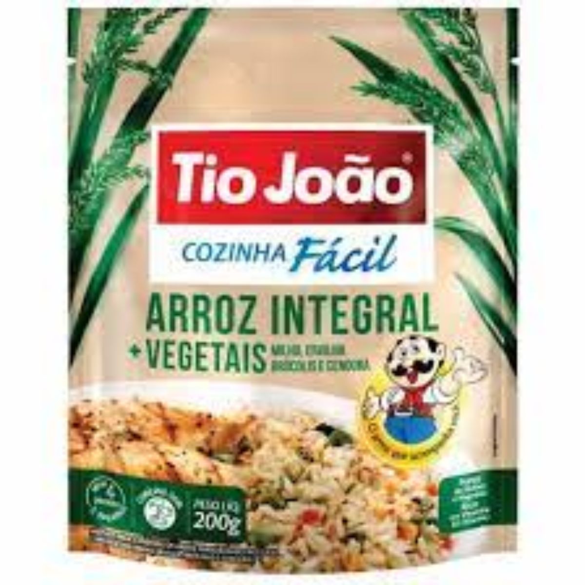 Arroz Integral + Mais Vegetal Cozinha Fácil Tio João 200 g