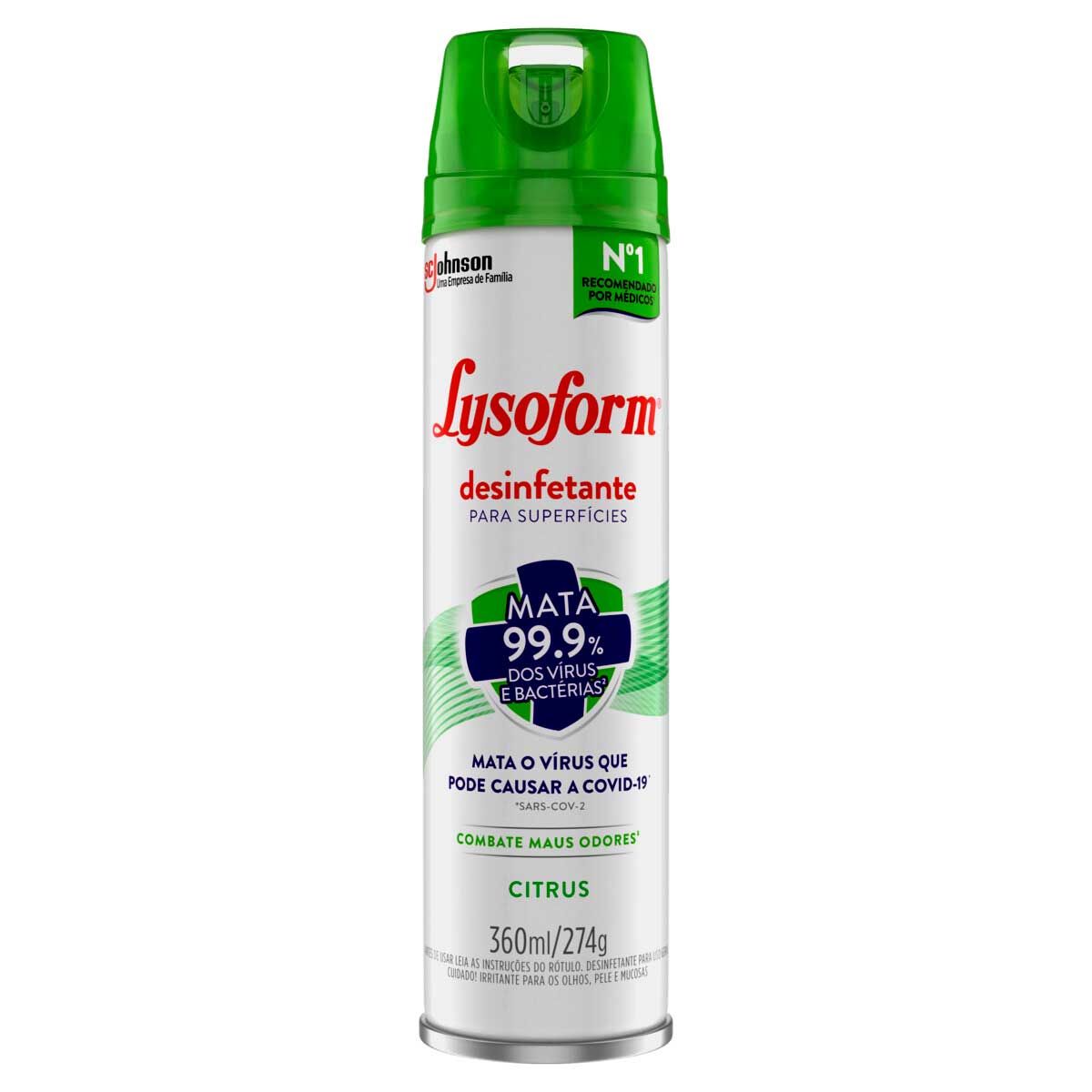 Desinfetante Aerossol Lysoform Citrus 360ml