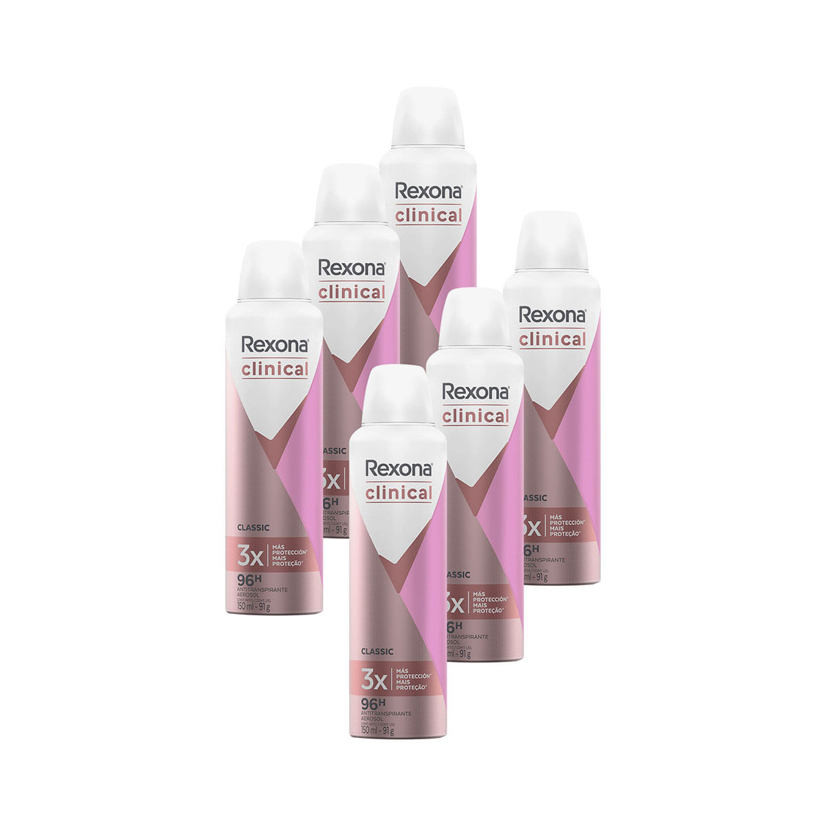 Desodorante Feminino Rexona Clinical Classic 150ml