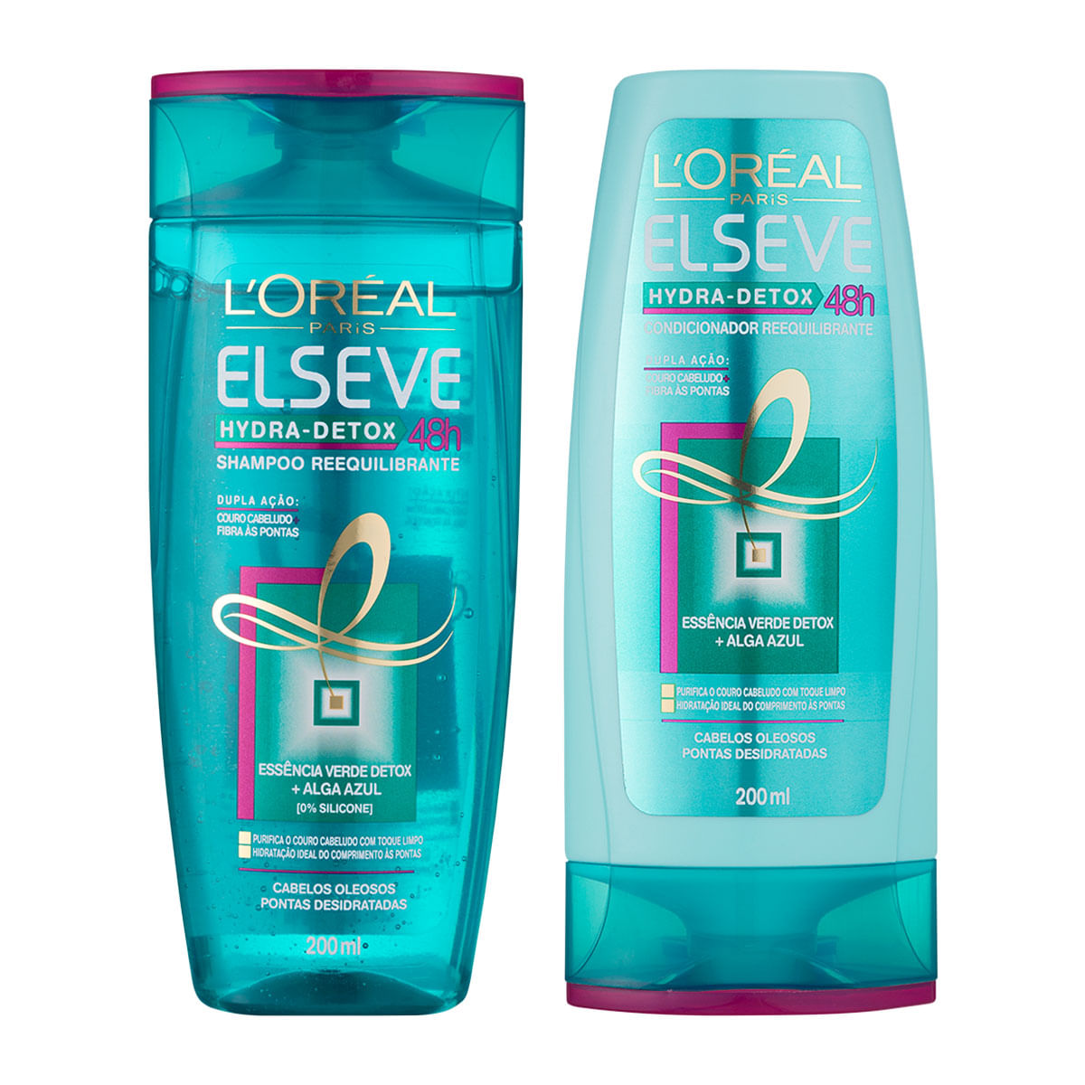 Kit Shampoo + Condicionador Elseve Hydra Detox