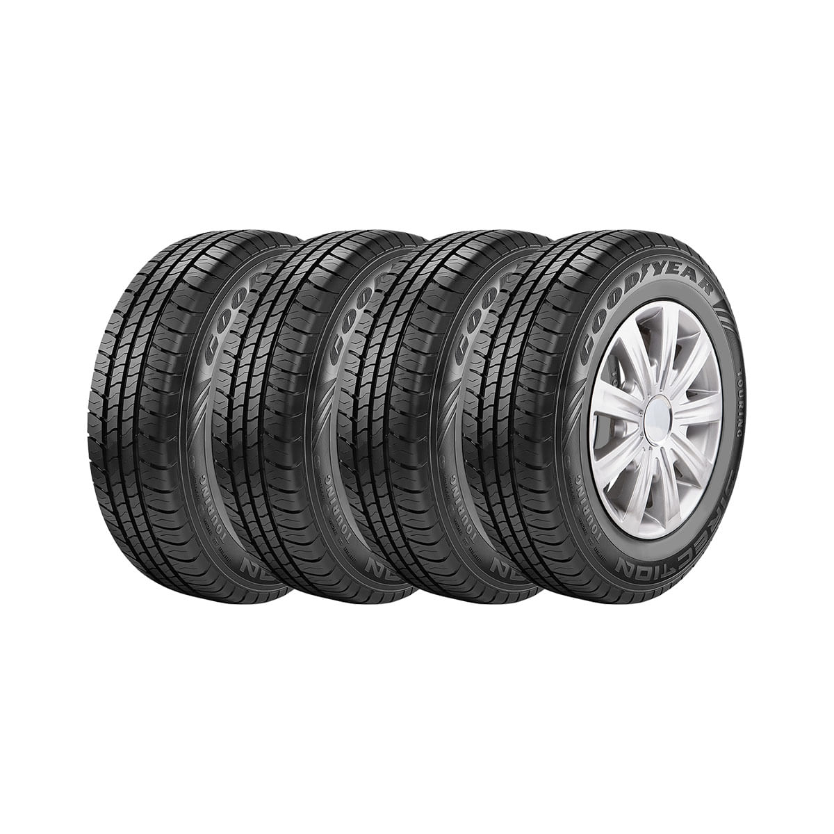 Kit 4 Pneus Aro 13 165 70R13 Goodyear Direction Touring 110361