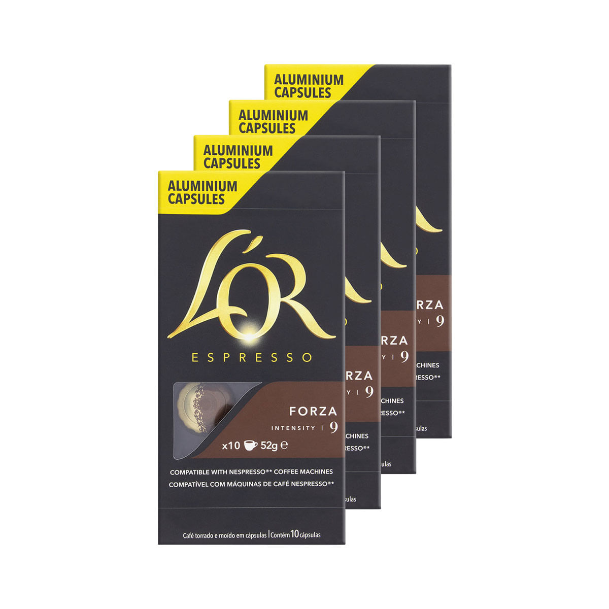 Kit com 40 Cápsulas de Café  L'or Espresso Forza