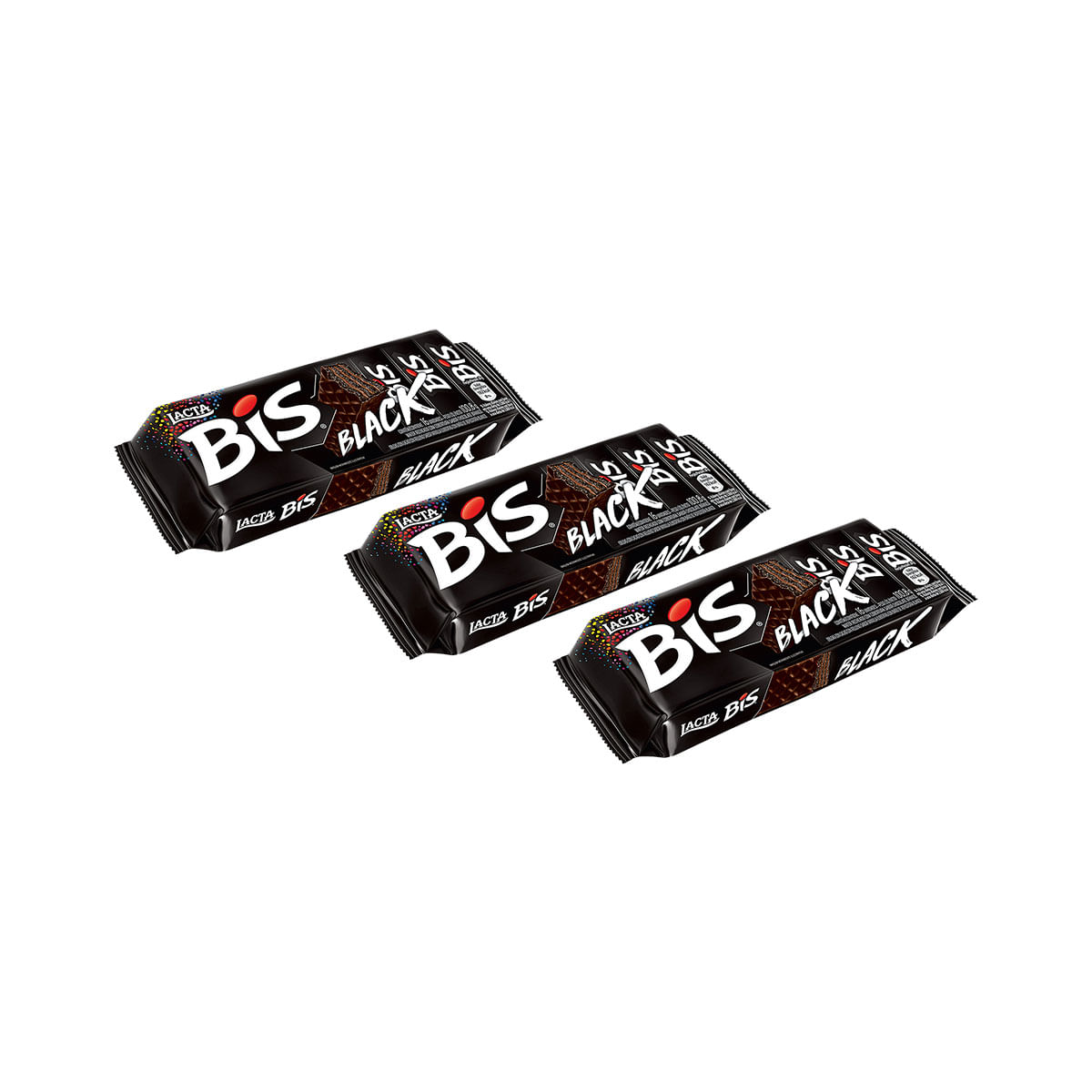 Kit com 3 Caixas de Bis Black