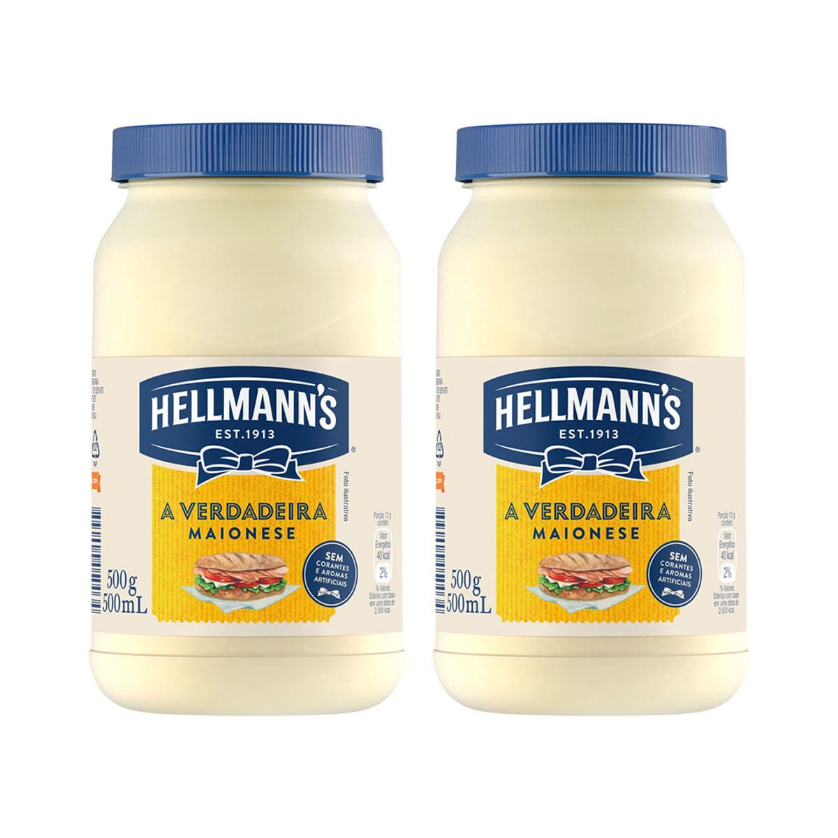 Kit 2 Maionese Hellmanns 500g