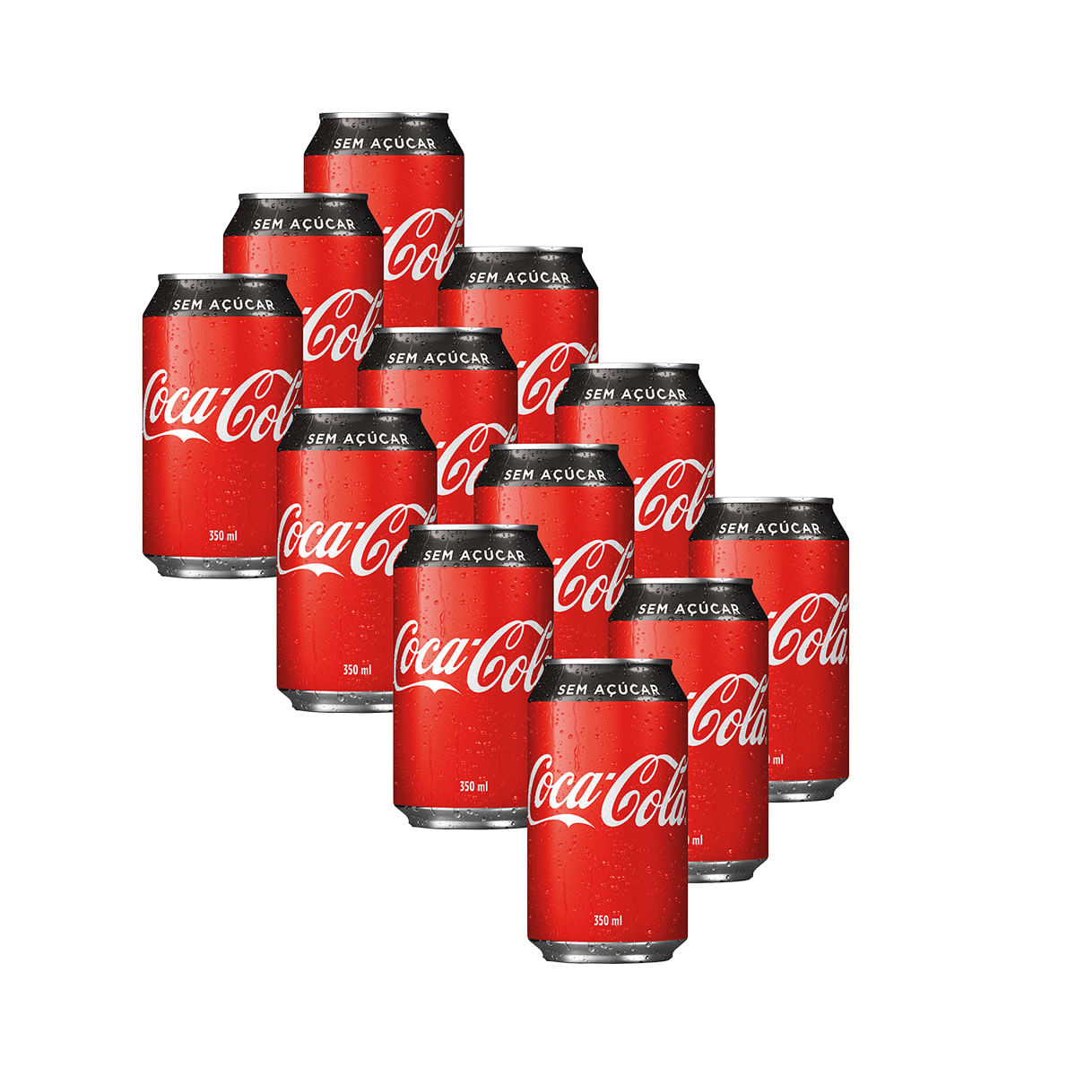 Coca-Cola Zero Açúcar 350ml - 12 Unidades