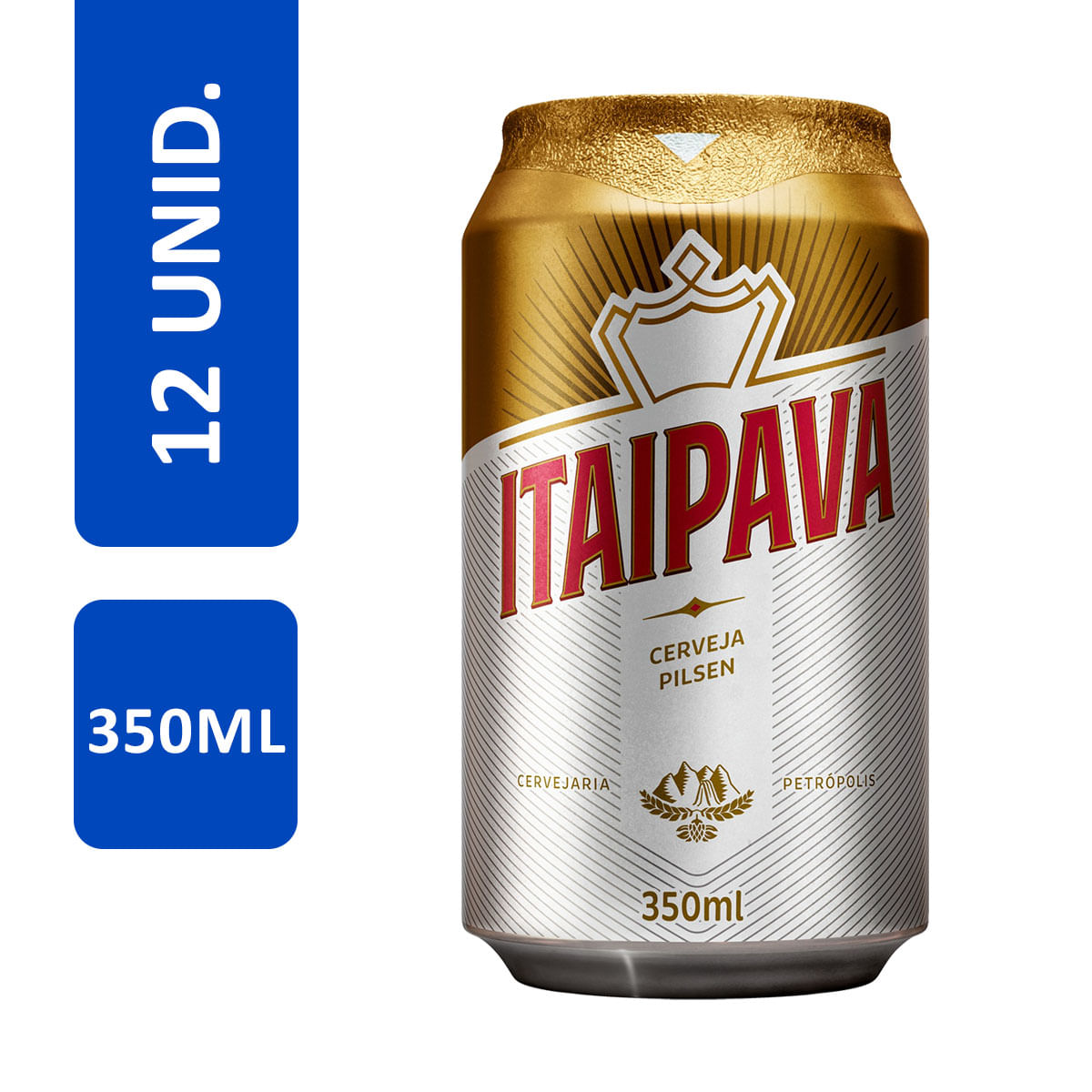 Cerveja Itaipava Lager 350ml 12 Unidades
