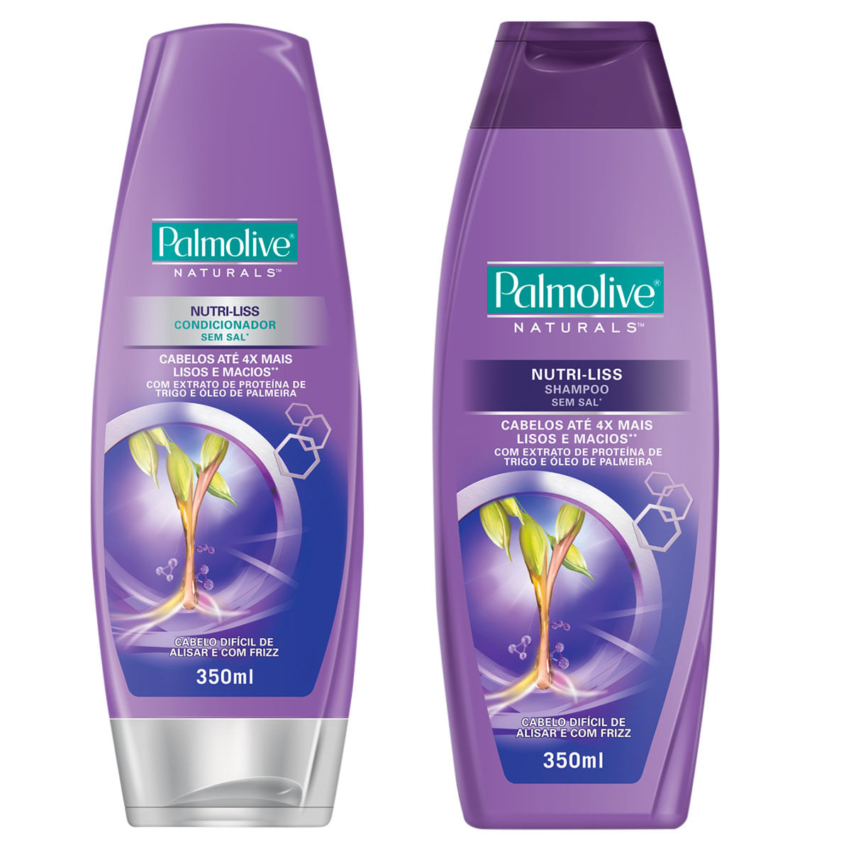 Kit Shampoo e Condicionador Palmolive Naturals Nutri-Liss sem Sal