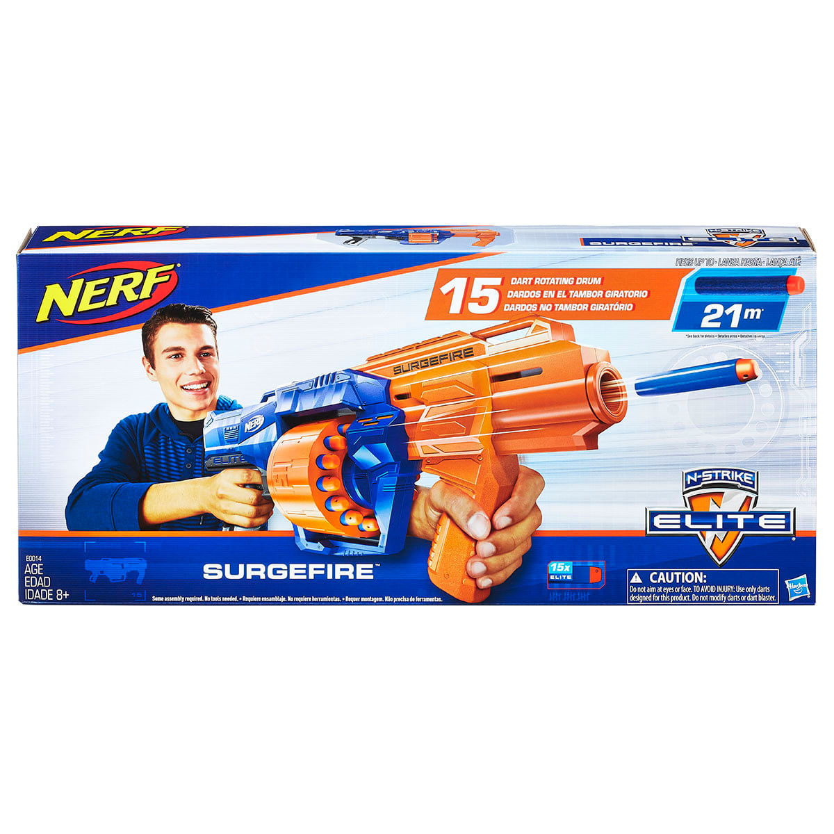 Lancador de Dardo Nerf N Strike Elite Surgefire 15 Dardos Hasbro Carrefour