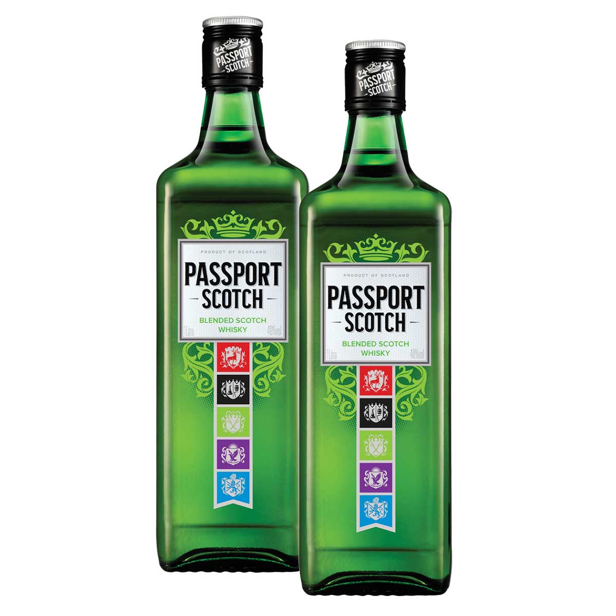 Kit Whisky Passport 1l com 2 unidades