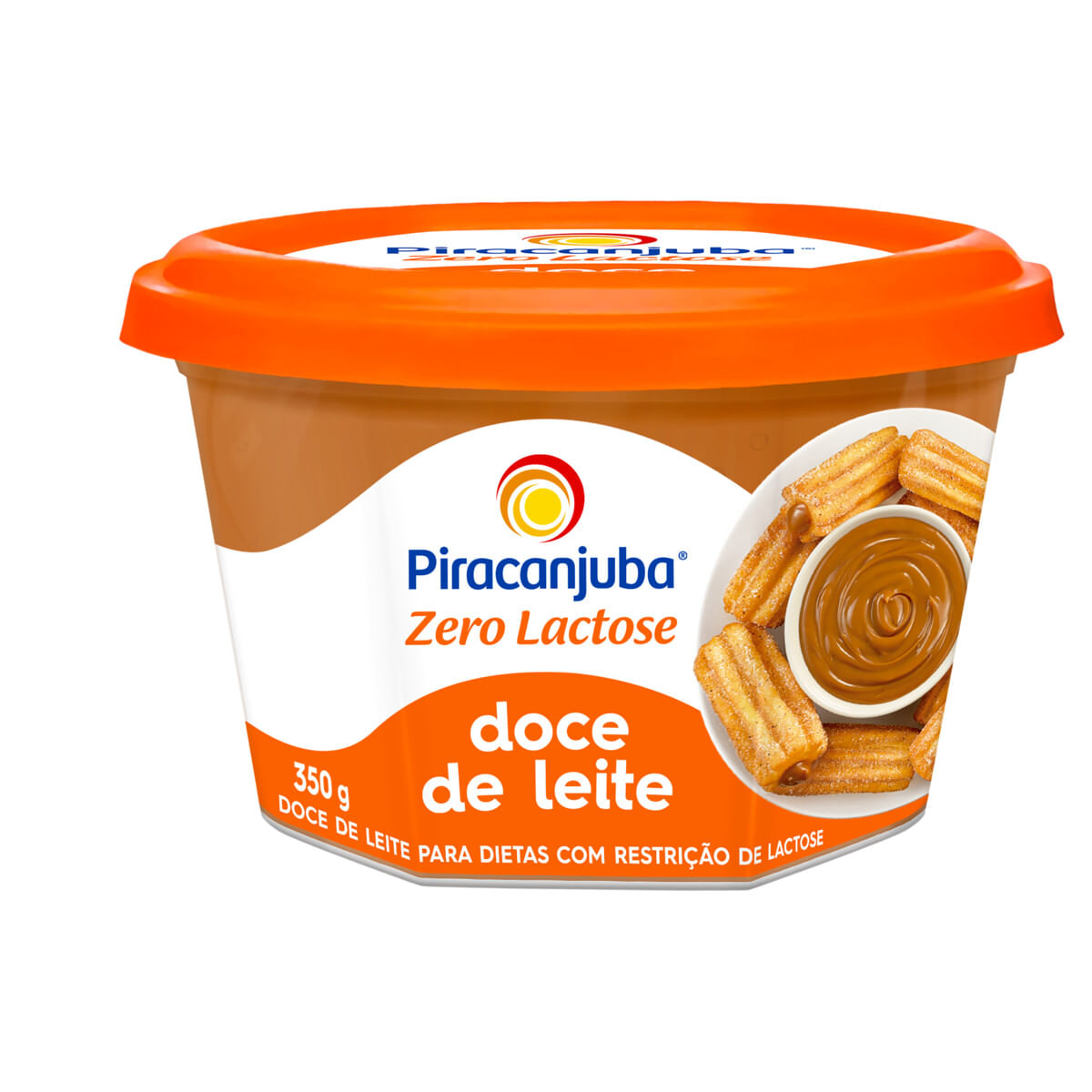 Doce de leite Zero Lactose Piracanjuba Pote 350 g