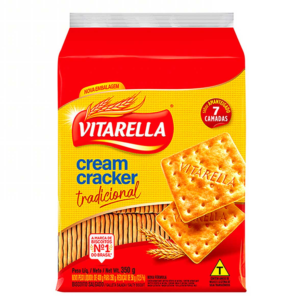 Biscoito Cream Cracker Amanteigado Vitarella 350g