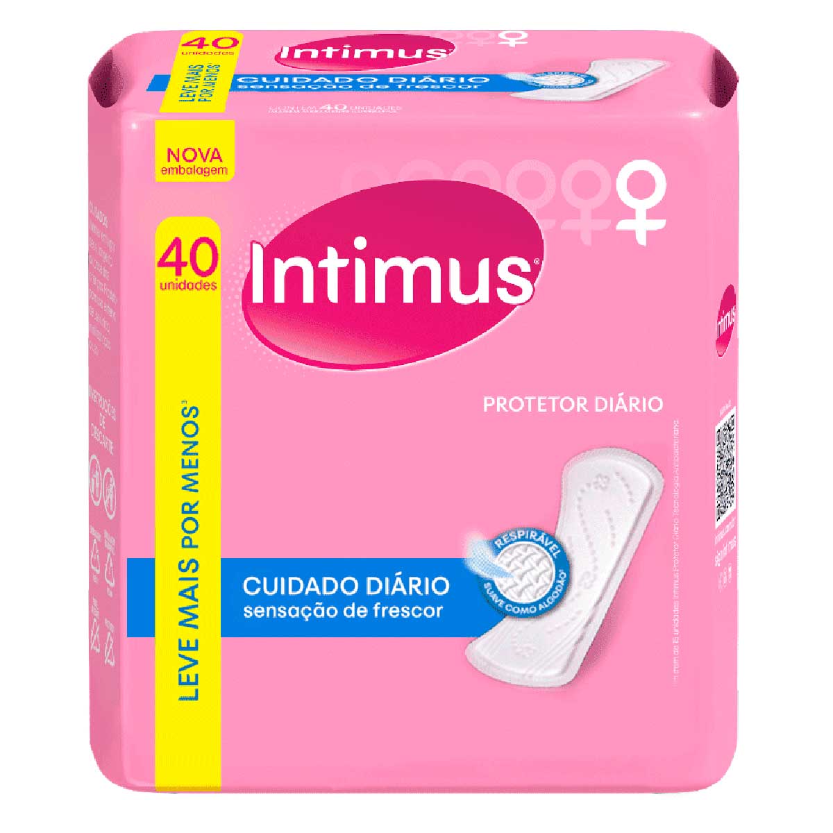 Protetor Diário Cuidado Diário Intimus 40 Unidades