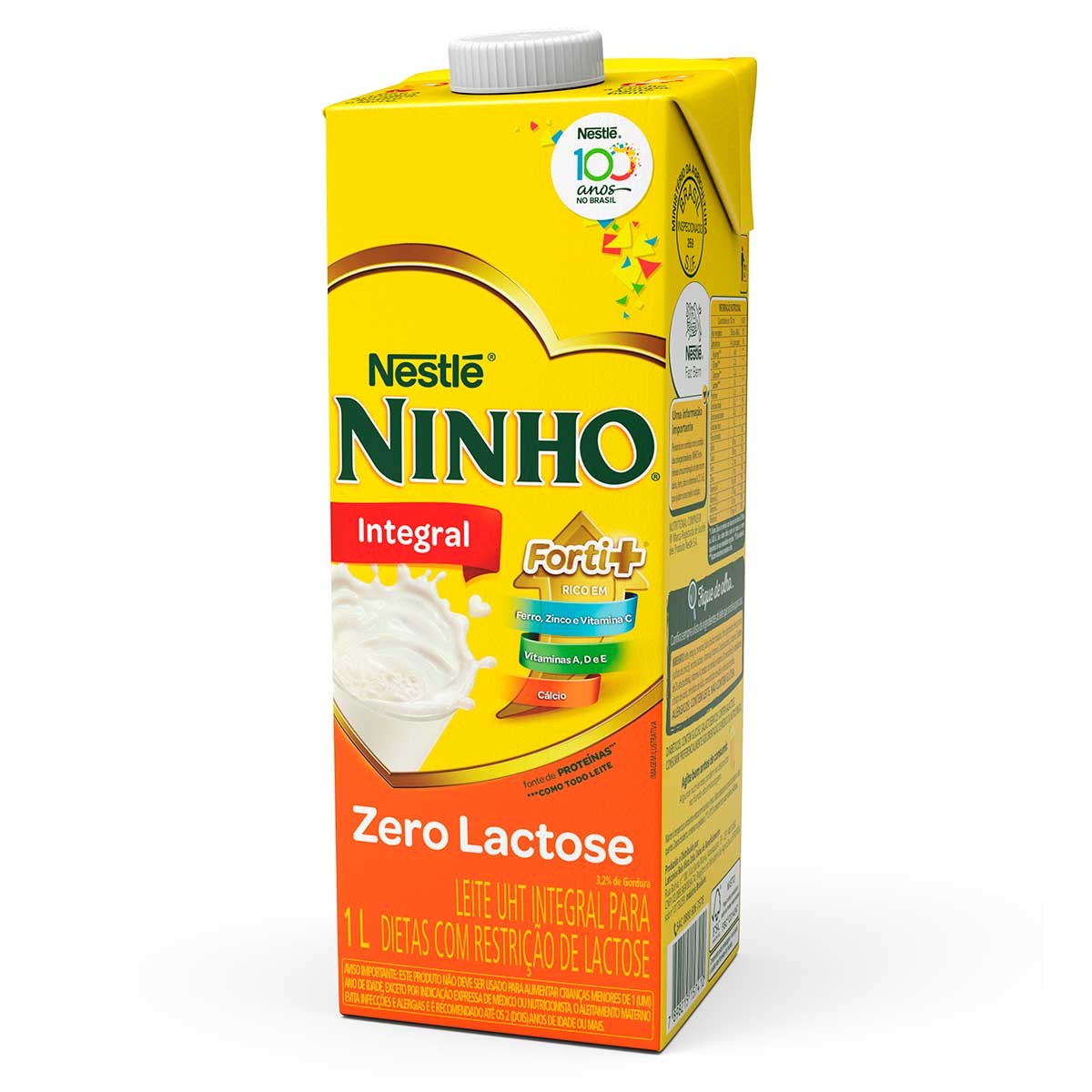 Leite Integral Ninho Vitaminado Zero Lactose 1 L