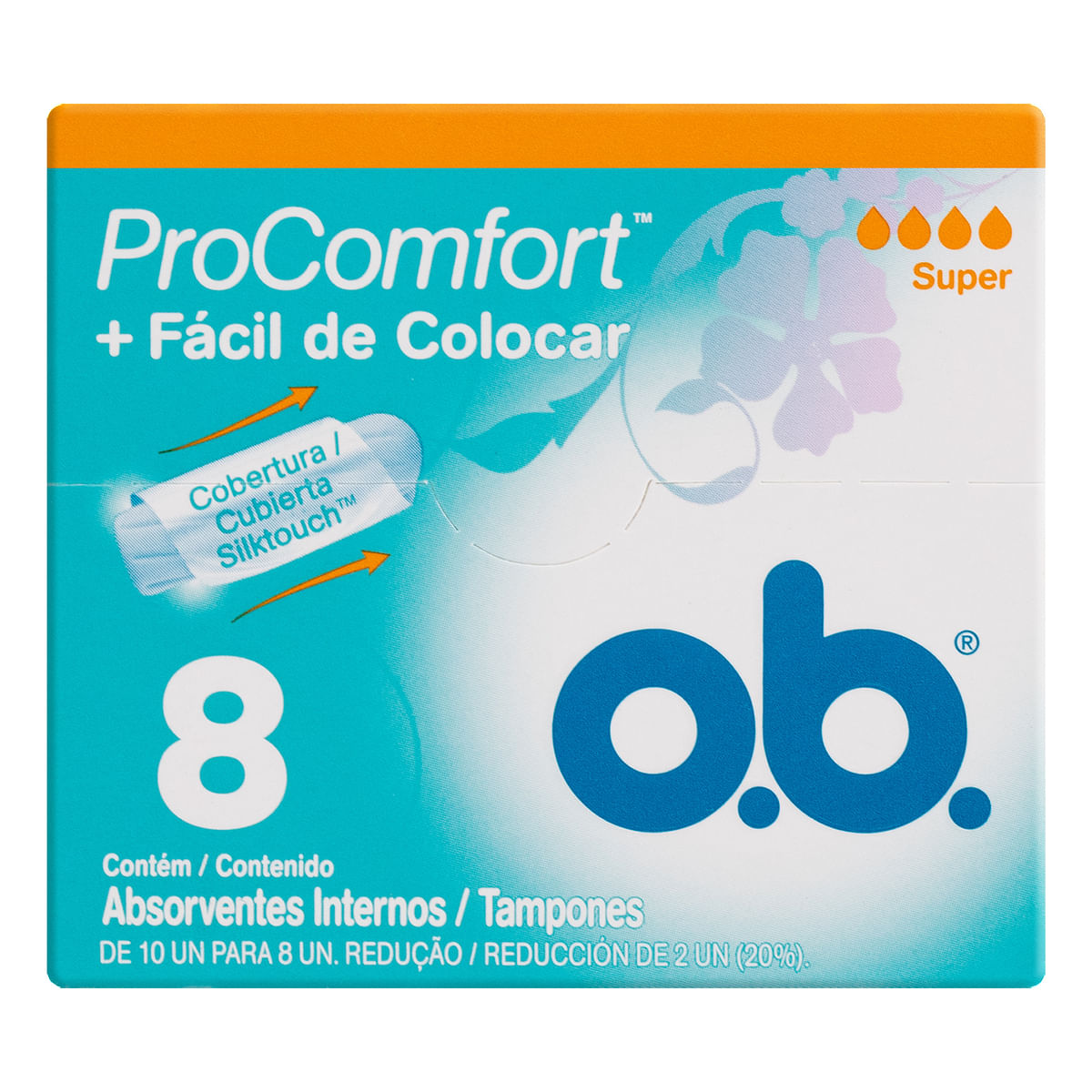 Absorvente Interno O.B. ProComfort Super 8 unidades