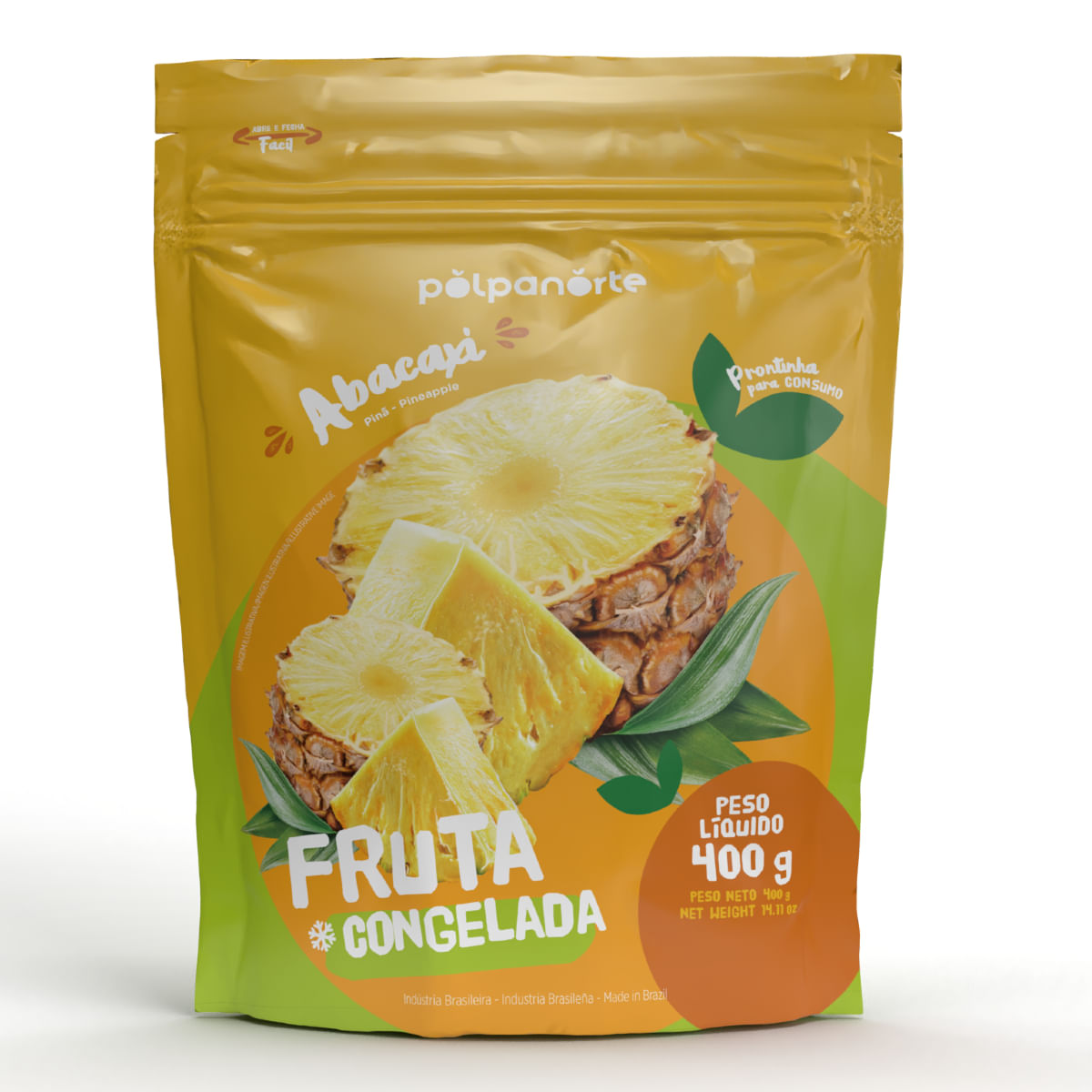 Frutas Congeladas Polpanorte Abacaxi 400 G