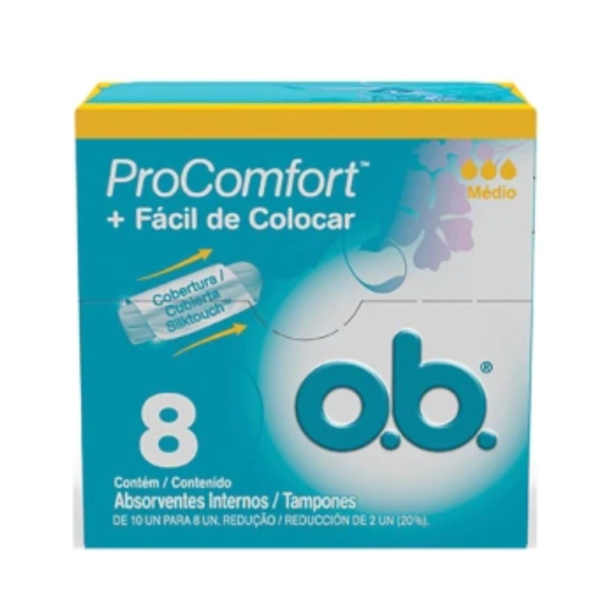 Absorvente Interno Ob Procomfort Médio com 8 Unidades