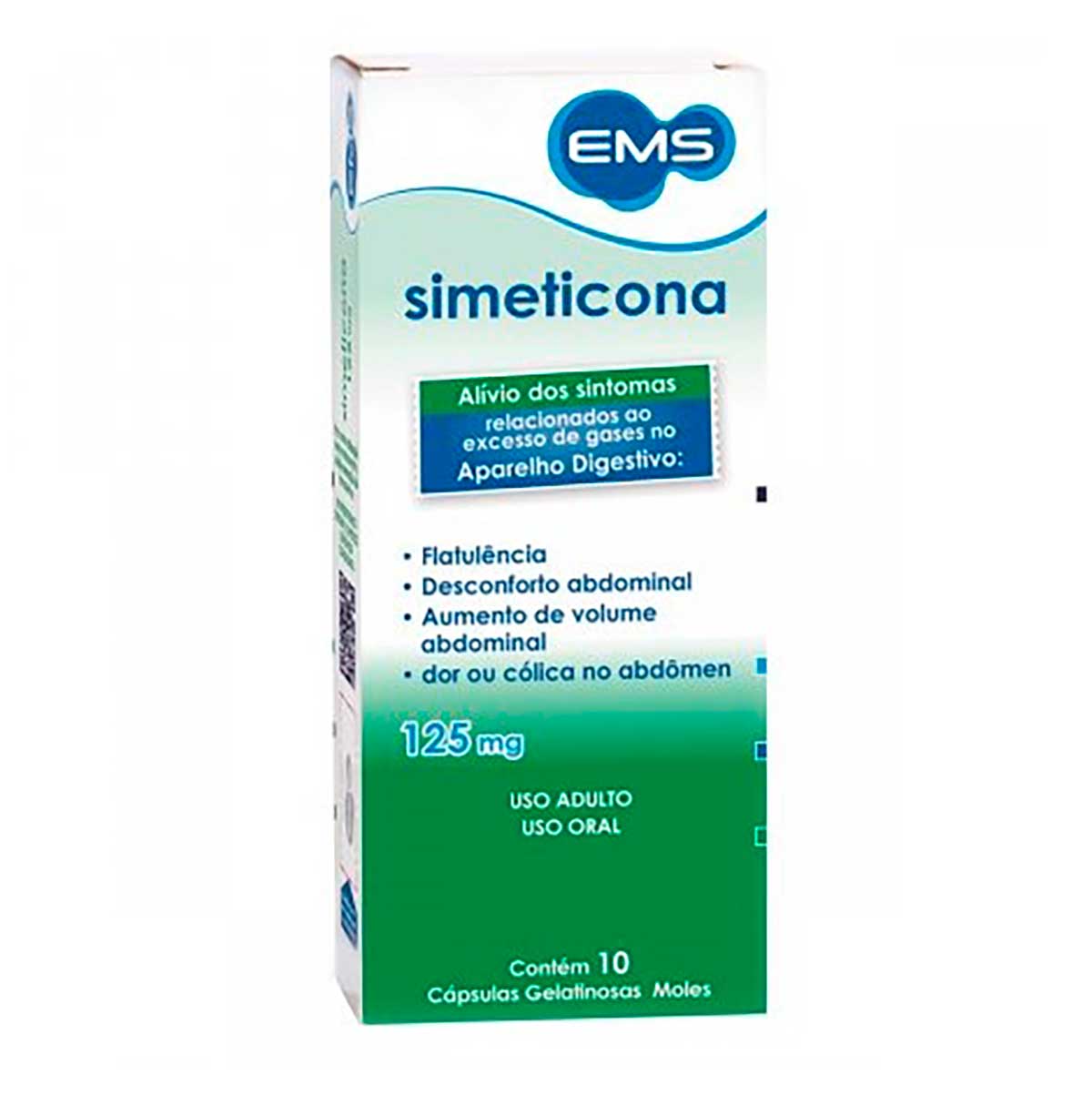 Simeticona EMS 125mg 10 cápsulas