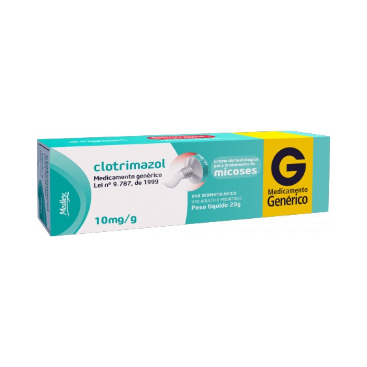 Creme Dermatológico Genérico Clotrimazol 10 mgg/20 g