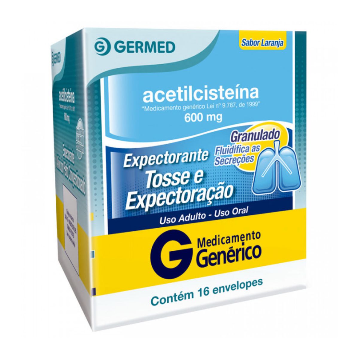 Expectorante Acetilcisteína  600mg Germed com 16 Envelopes