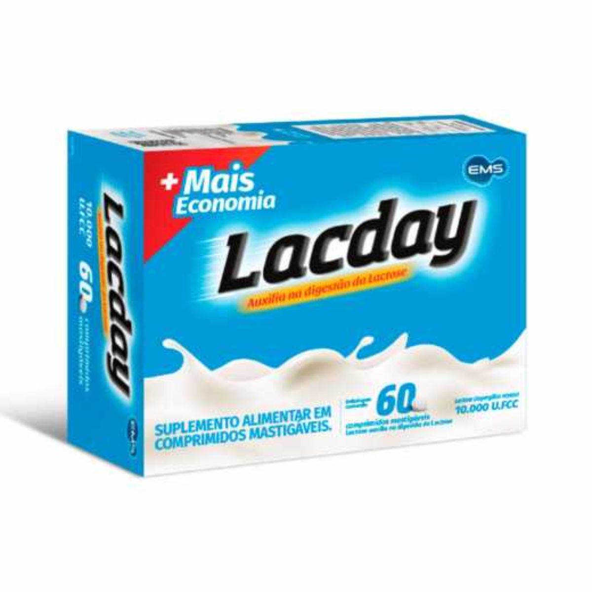Suplemento Alimentar Lacday com 60 Comprimidos Mastigáveis