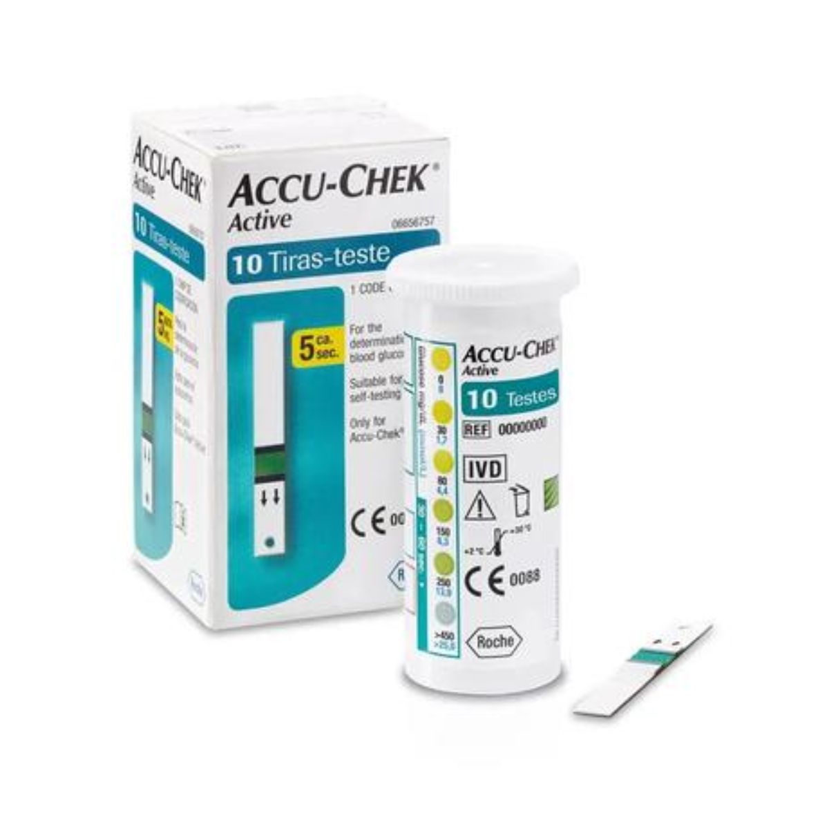 Tiras Accu-chek Active Controle de Glicemia 10 Unidades