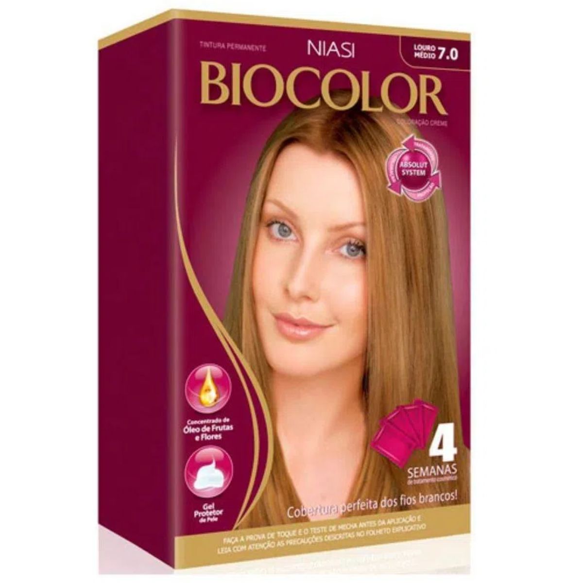 Coloração em Creme Biocolor Louro Médio Arrasso 7.0 Caixa