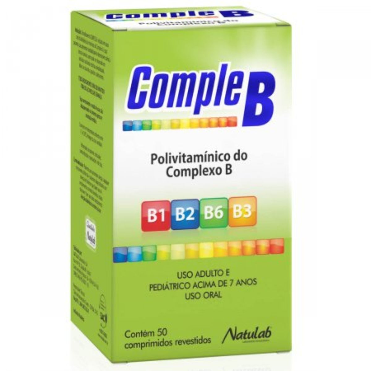 Suplemento Vitamínico Comple B Natulab Com 50 Compimidos