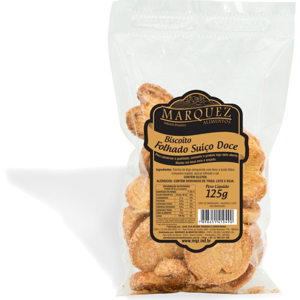 Biscoito Folhado Suico Doce Marquez 230 g