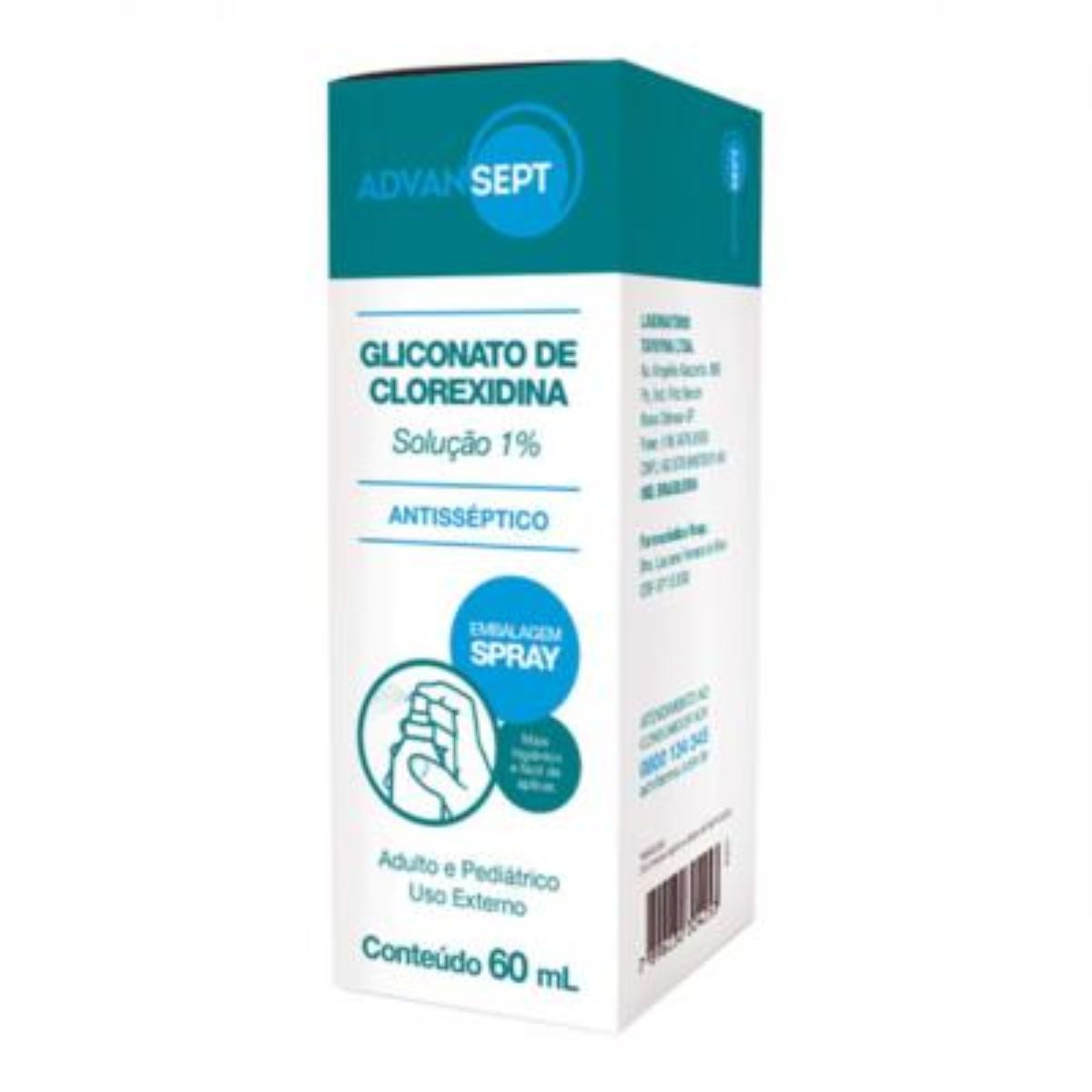 Spray Antisséptico Clorexidina Advansep 1% Com 60ml