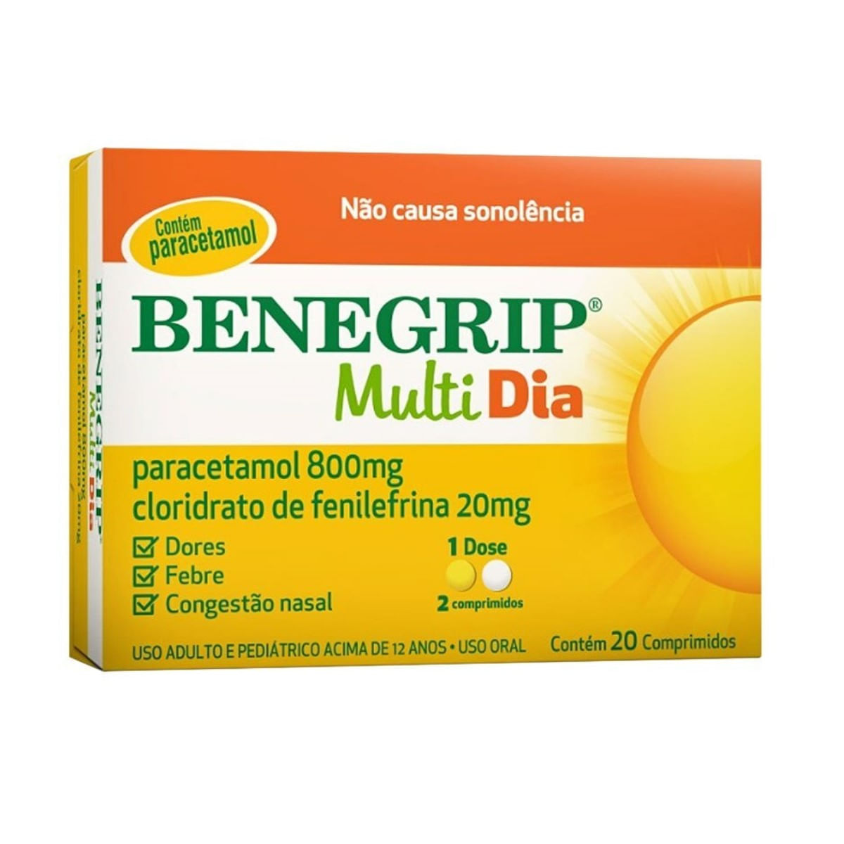 Antigripal Benegrip Multi Dia 20 comprimidos