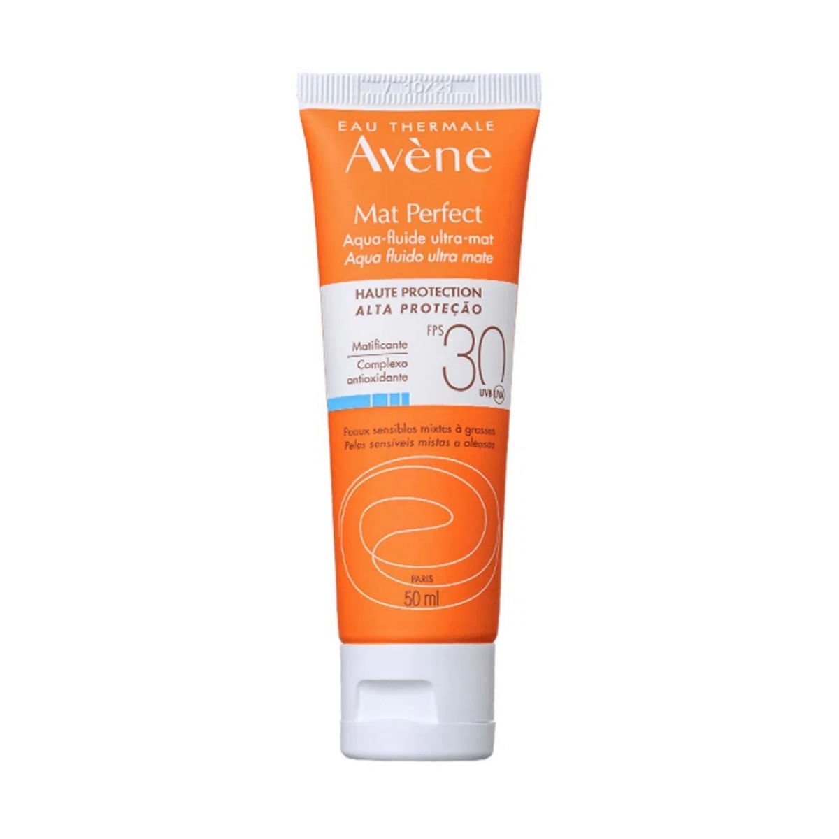Protetor Solar Facial FPS30 Avène Mat Perfect Fluido sem Cor 50g
