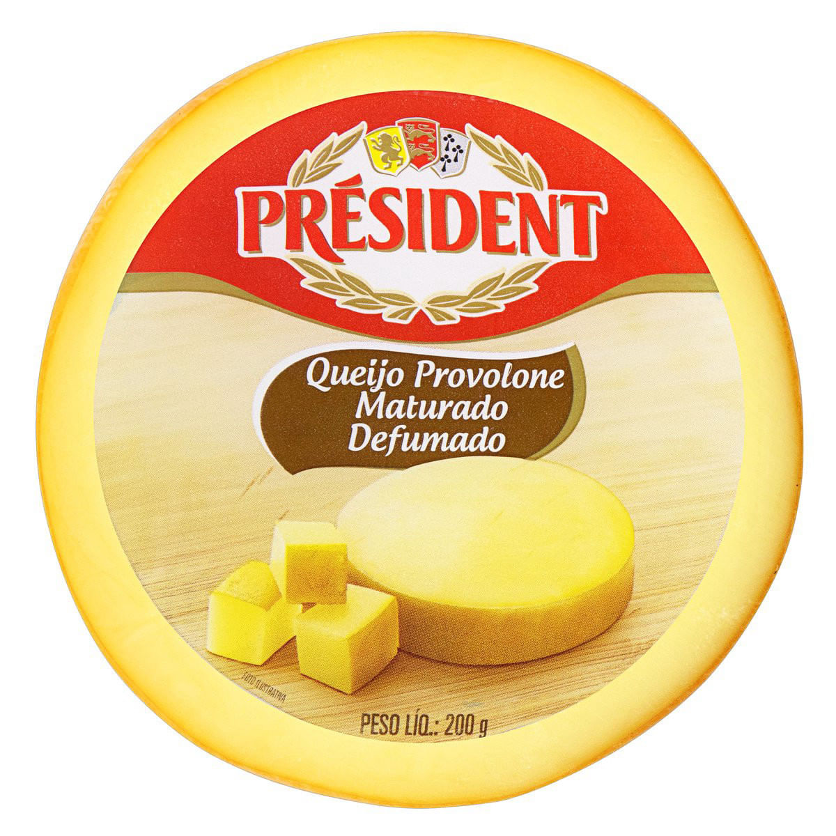 Queijo Provolone Defumado Fracionado Président Aprox 200g