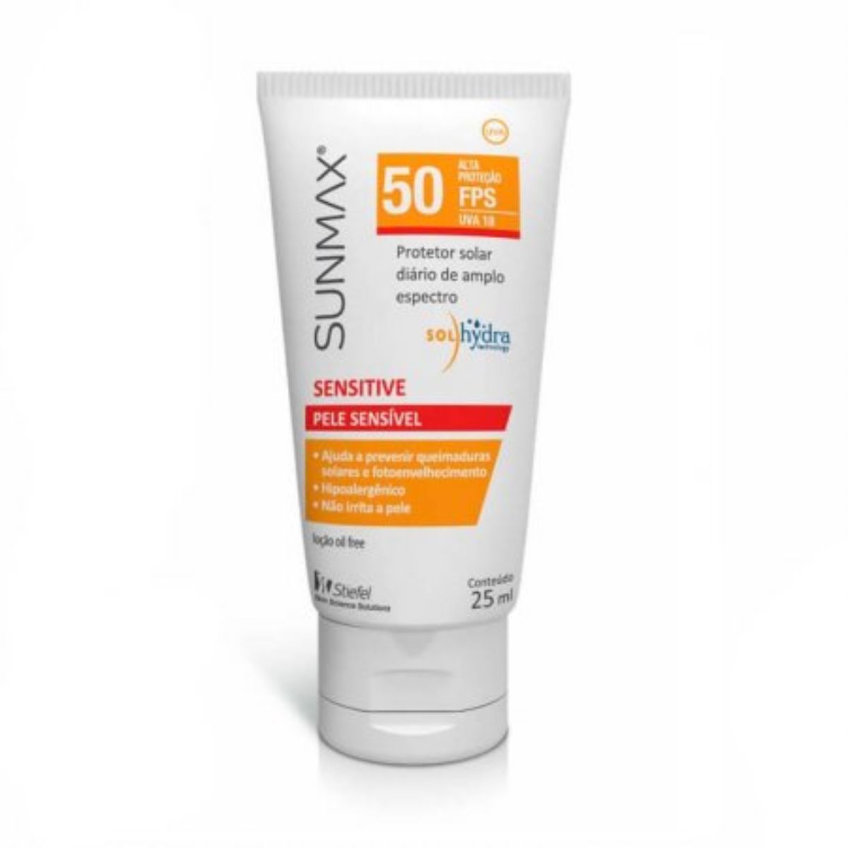 Protetor Solar Sunmax Sensitive FPS50 Pele Sensível Pocket Com 25ml
