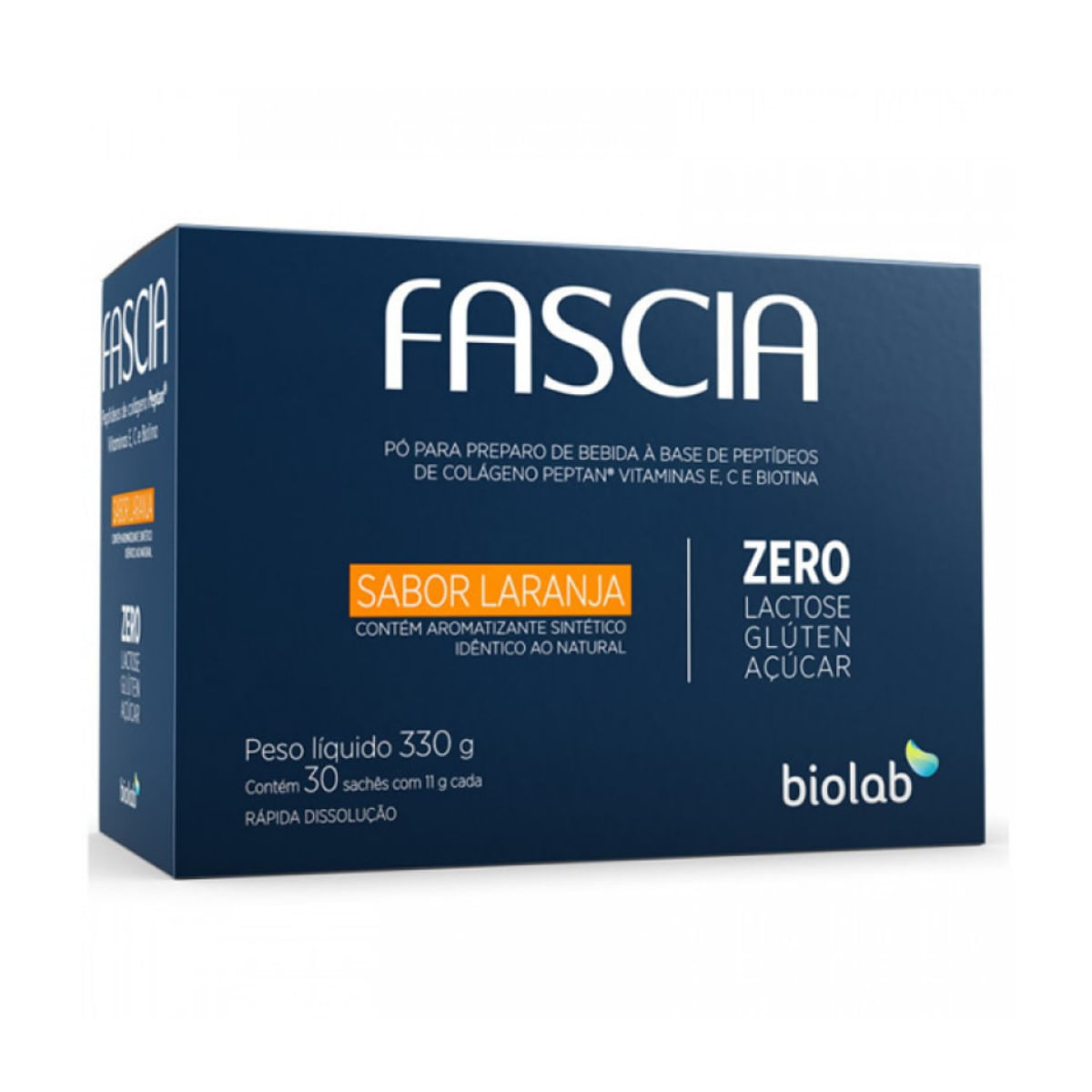 Colágeno Fascia Laranja 30 Sachês de 11gr