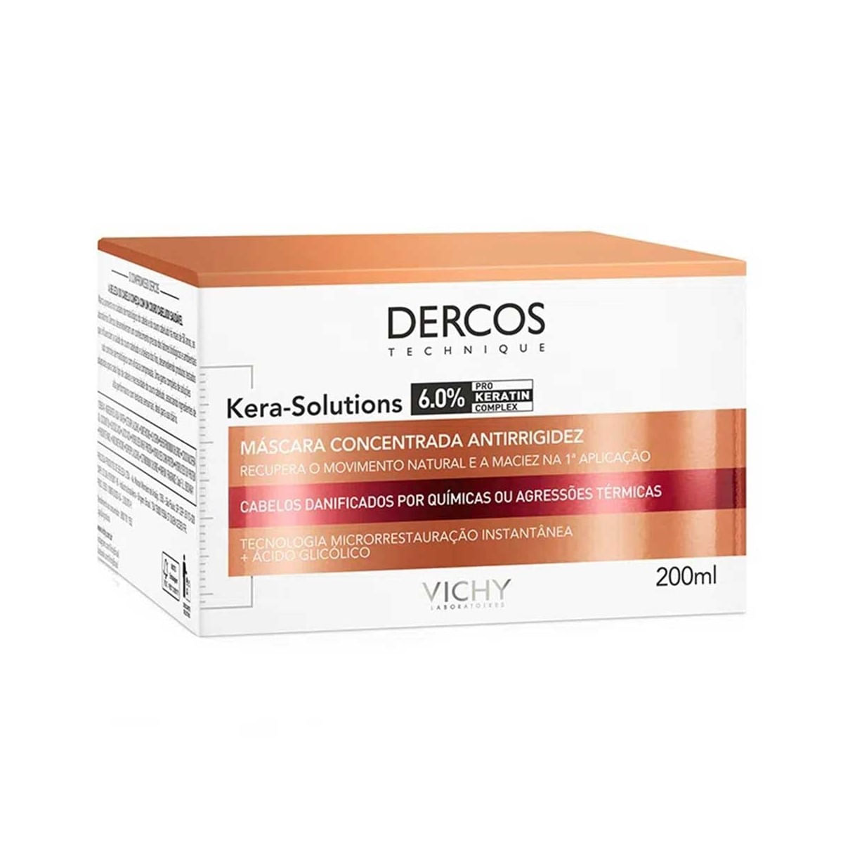 Máscara Facial Kera Soluctions Dercos 200ml