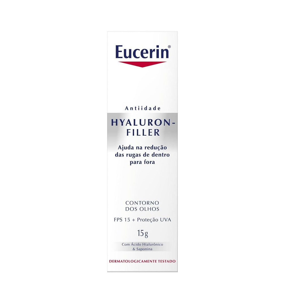Protetor Solar Facial FPS15 Anti Idade Hyaluron Filler Olhos Eucerin 15ml