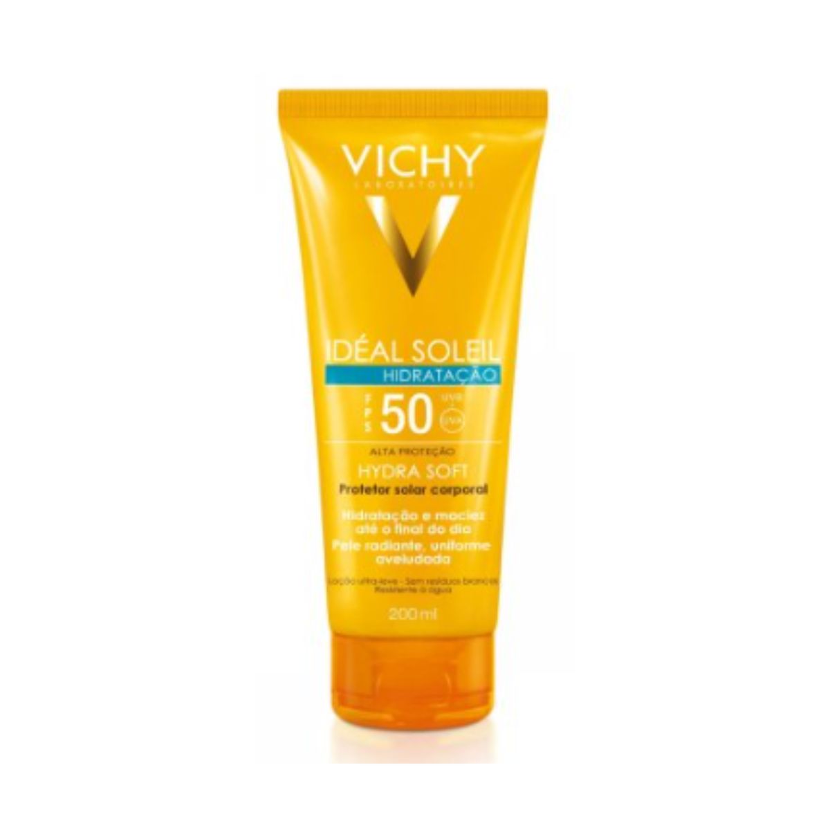 Protetor Solar Corporal Vichy Idéal Soleil Hydra Soft FPS 50 com 200 ml