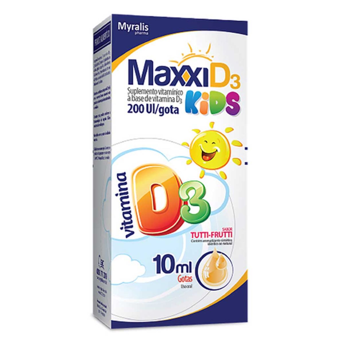 Suplemento Vitamínico Maxxi D3 Kids em Gotas 10 ml