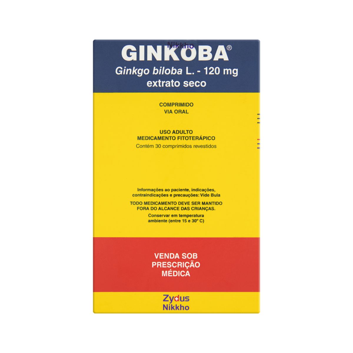 Ginkoba 120 mg com 30 Comprimidos