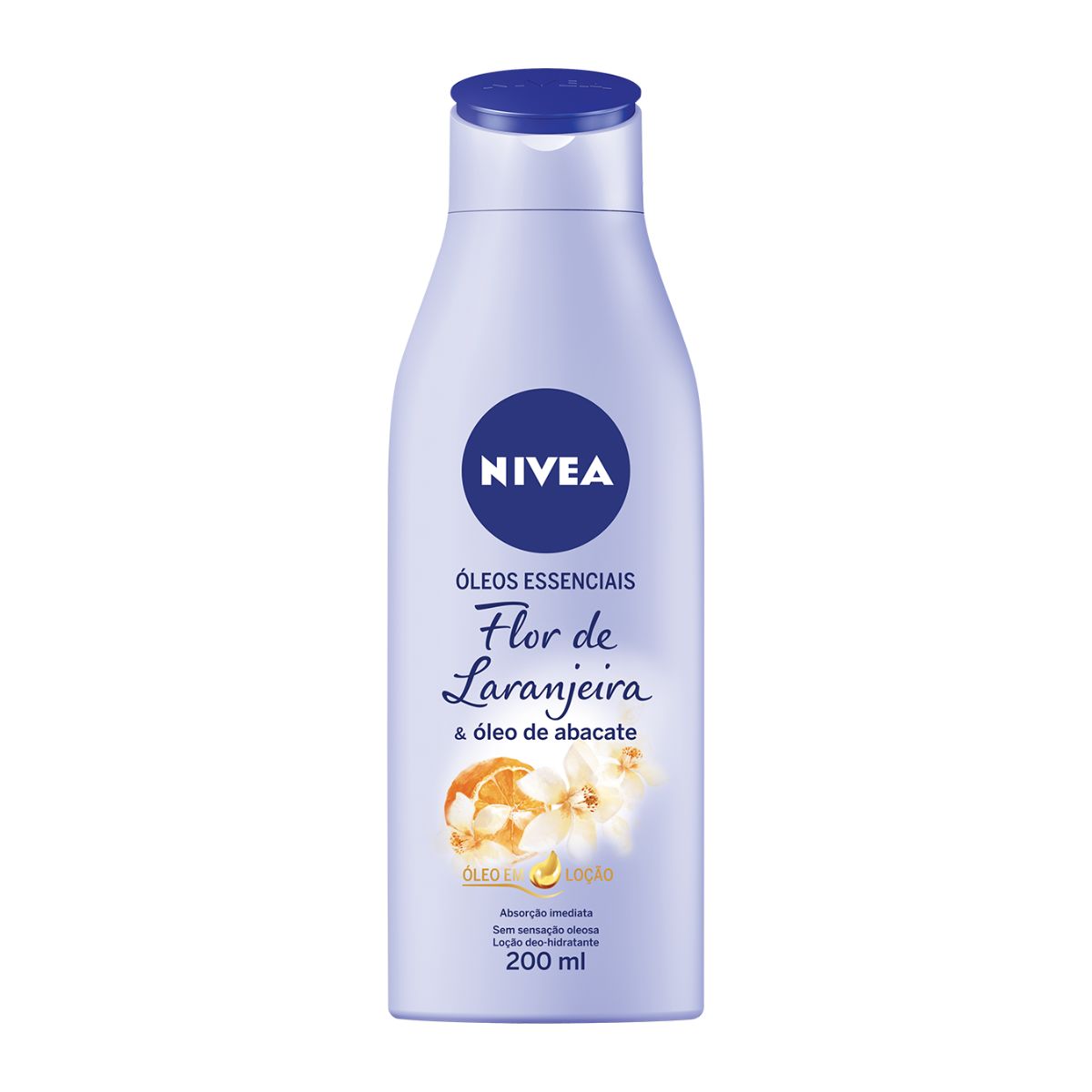 Loção Hidratante NIVEA Óleos Essenciais Flor de Laranjeira & Óleo de Abacate 200ml