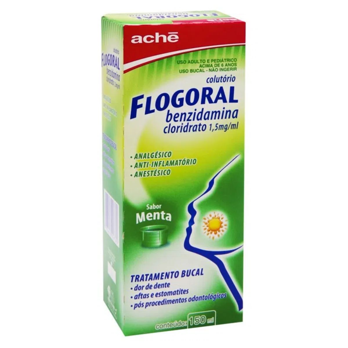 Flogoral Colutório Sabor Menta Com 150ml