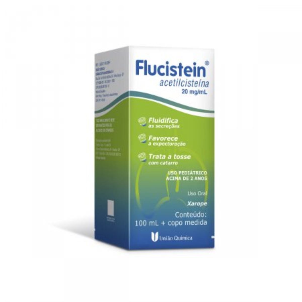 Xarope Flucistein Acetilcisteína 20mg/ml Com 100ml