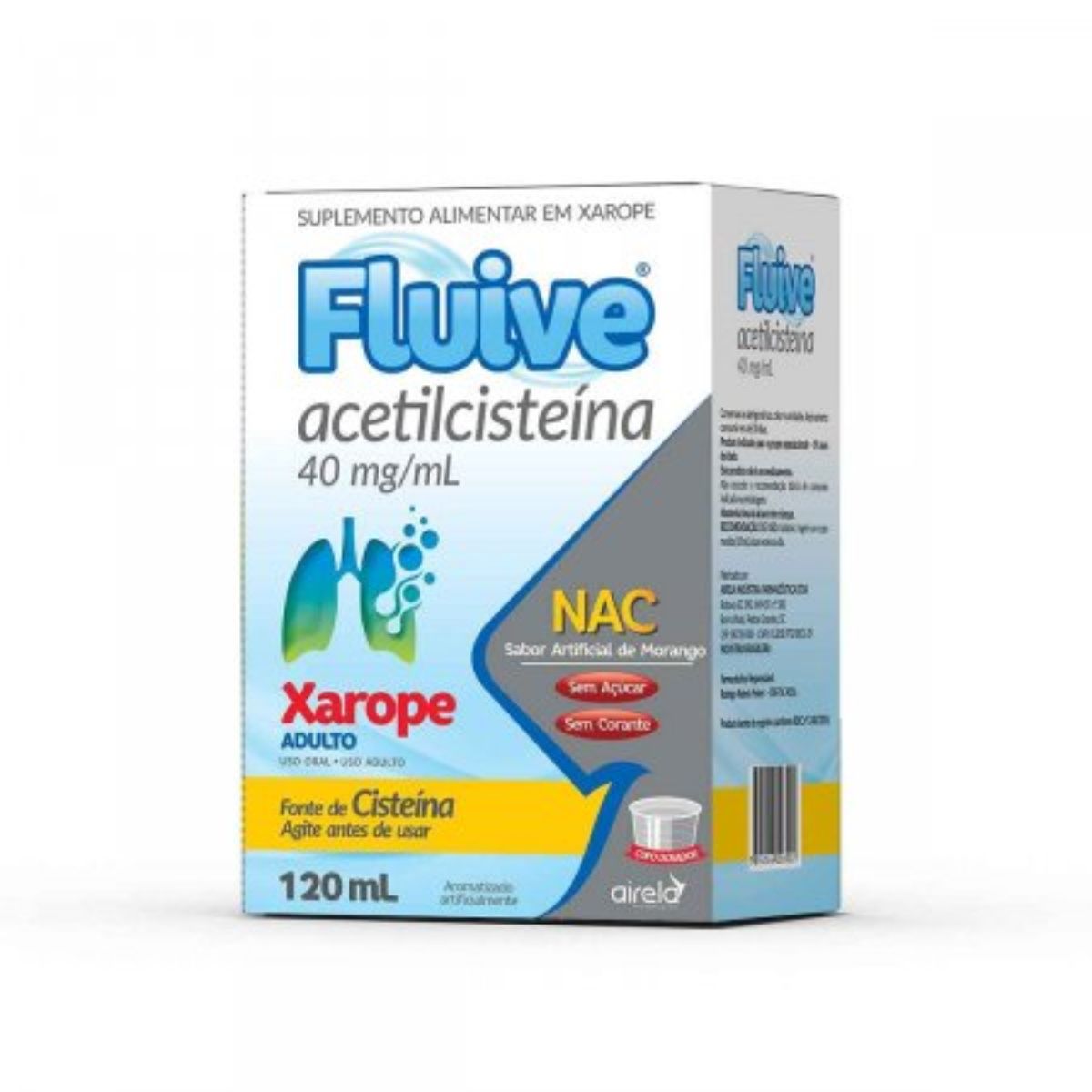 Xarope Fluive Acetilcisteína 40mg/Ml Com 120ml