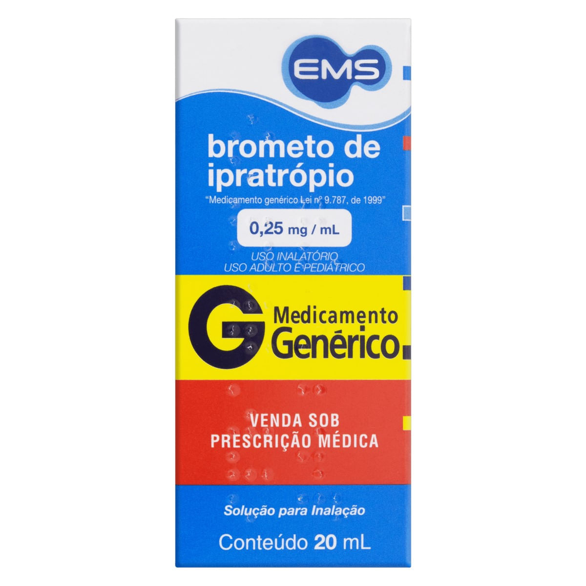 Solução Inalatória Brometo De Ipratrópio EMS 20ml