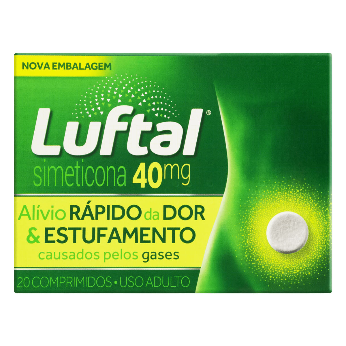 Luftal Simeticona 40 mg 20 Comprimidos