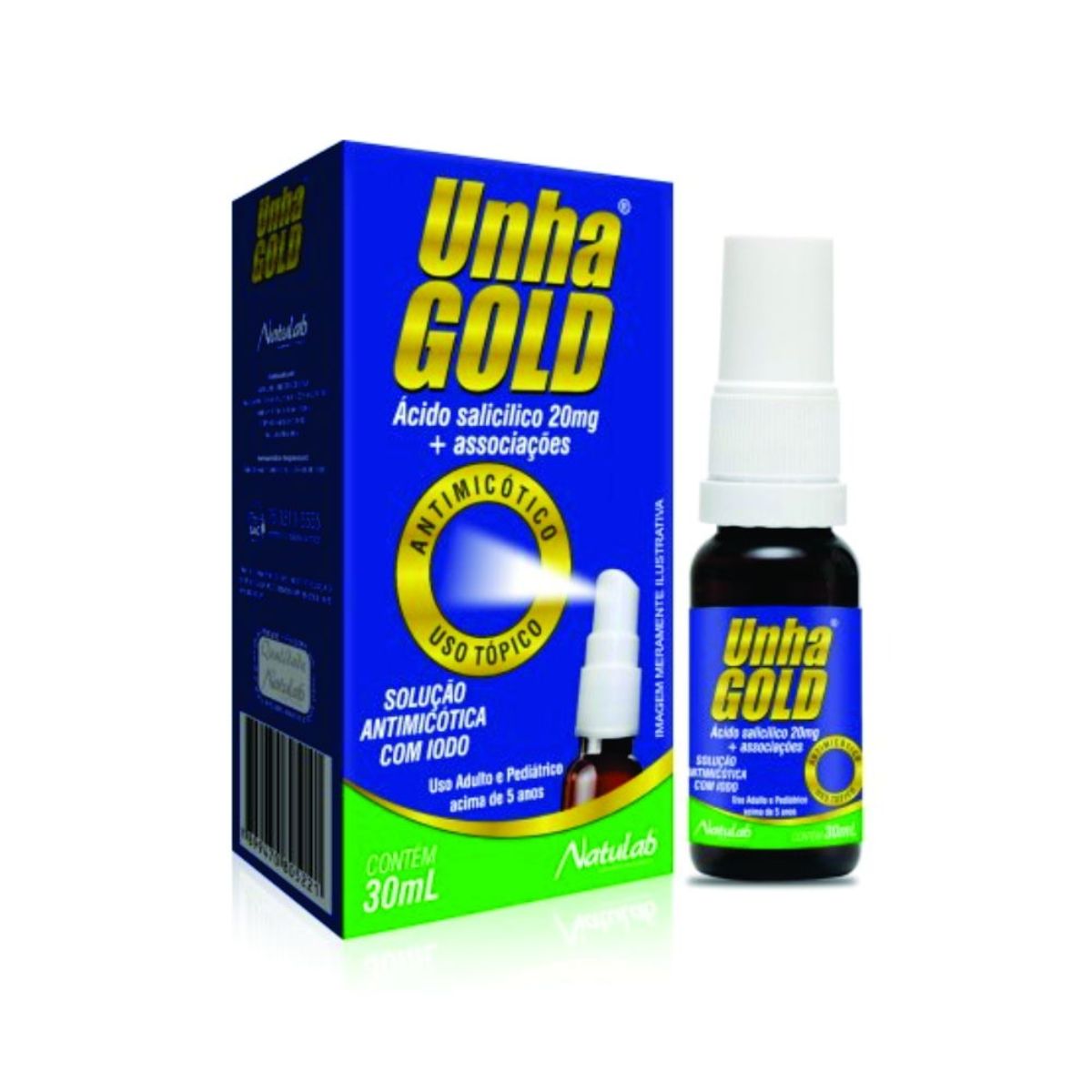 Unha Gold Spray Frasco 30 ml