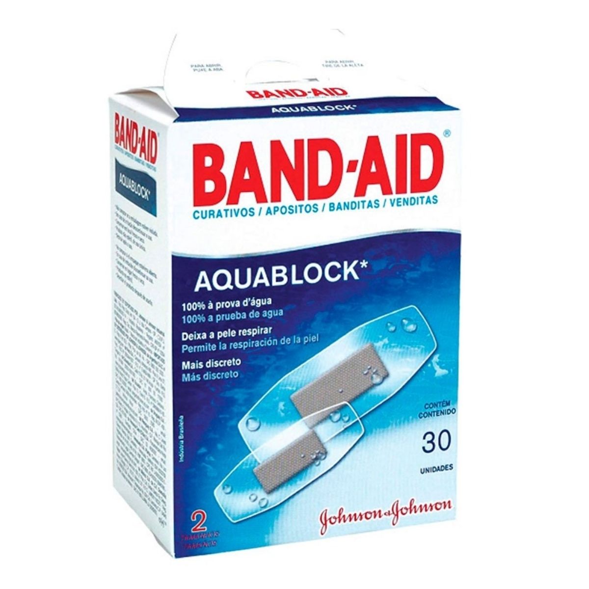 Curativo Band-Aid Aquablock 30 Unidades
