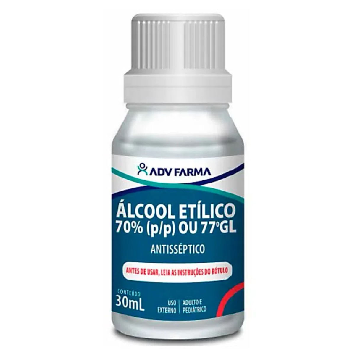 Álcool Etílico 70% Antisséptico Líquido 30 ml
